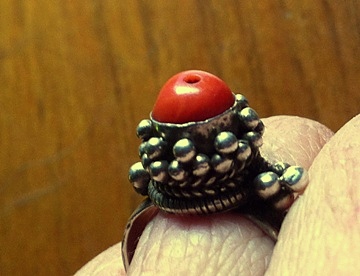 Khampa Coral Ring